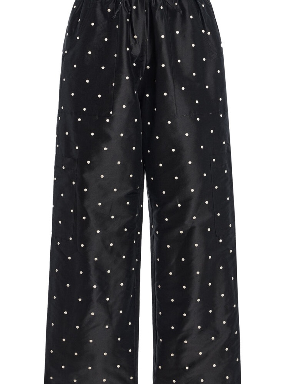 ISO DONNI.

The Polka-Dot Silk Taffeta Cargo Pants